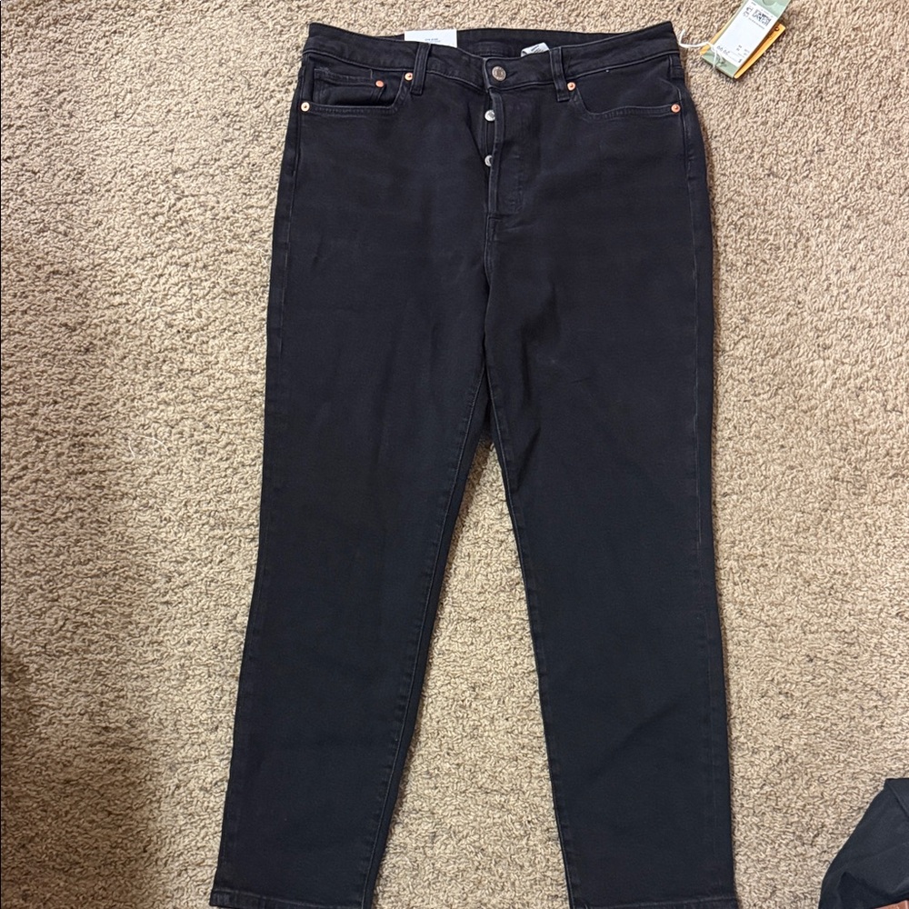 H&M Women's Straight Leg Black Jeans